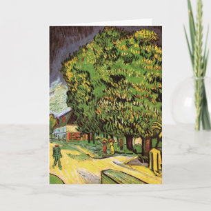 Cartão Castanheiros em Flor por Vincent van Gogh