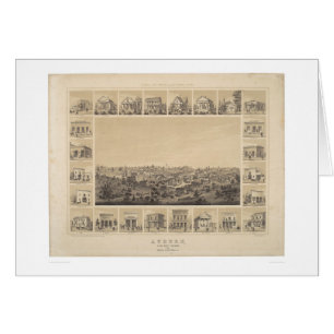 Cartão Castanhos-aloirados, Califórnia 1857 mapas