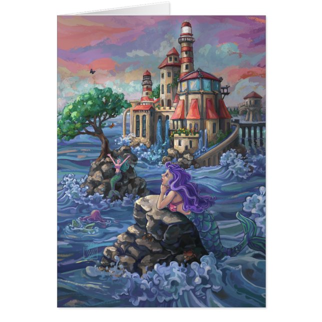Cartão Castelo da sereia (Frente)
