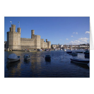 Cartão Castelo de Caernarfon, Gwynedd, País de Gales 2