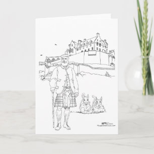 Cartão Castelo de Edimburgo, Escócia