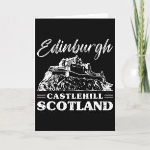 Cartão Castelo de Edimburgo Escócia Escocês Europa Férias
