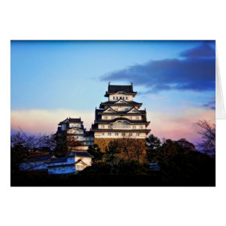 Cartão Castelo de Himeji em Sunrise