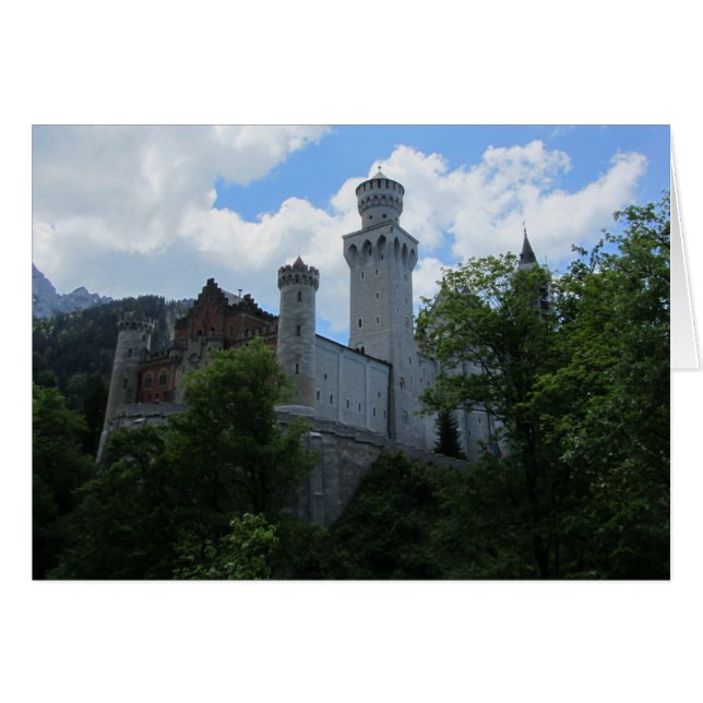 Cartão Castelo de Neuschwanstein (Frente Horizontal)