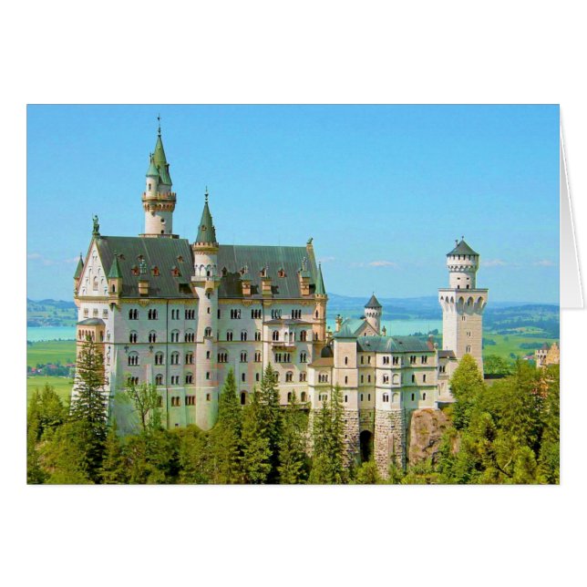 CARTÃO CASTELO DE NEUSCHWANSTEIN, ALEMANHA (Frente Horizontal)