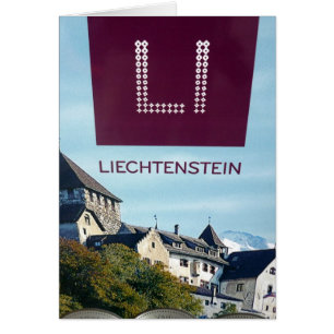 Cartão castelo de vaduz