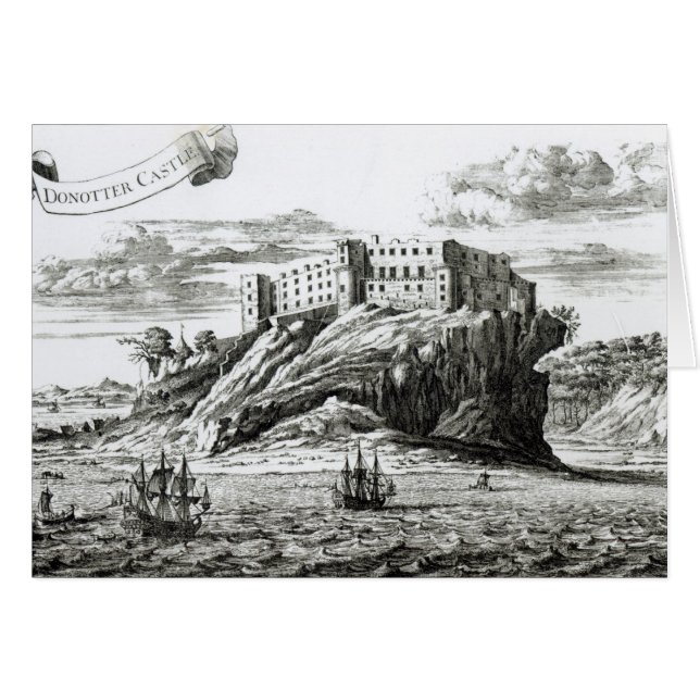 Cartão Castelo Dunnottar (Frente Horizontal)