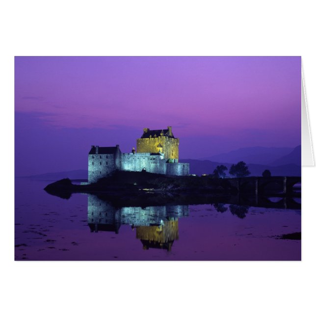 Cartão Castelo Eilean Donan, Highlands, Escócia (Frente Horizontal)