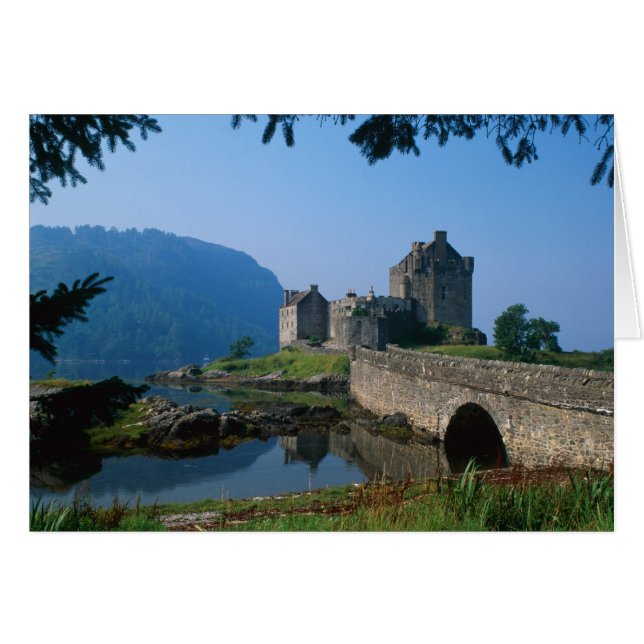 Cartão Castelo Eilean Donan, Highlands, Escócia 2 (Frente Horizontal)