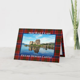 Cartão Castelo Eilean Donan Personalizado - Clã MacRae