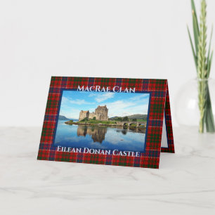 Cartão Castelo Eilean Donan Personalizado - Clã MacRae