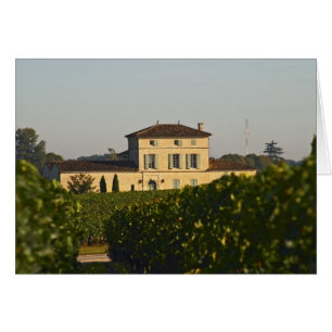 Cartão Castelo Lafleur Petrus e vinha, em Pomerol,