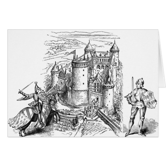 Cartão Castelo Medieval (Frente Horizontal)