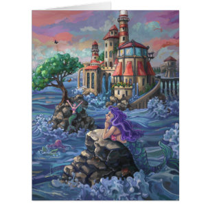 Cartão Castelo Mermaid