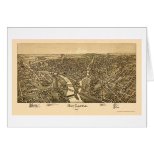 Cartão Castelo novo, mapa panorâmico do PA - 1896