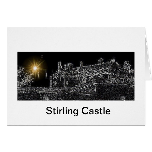 Cartão Castelo Stirling (Frente Horizontal)