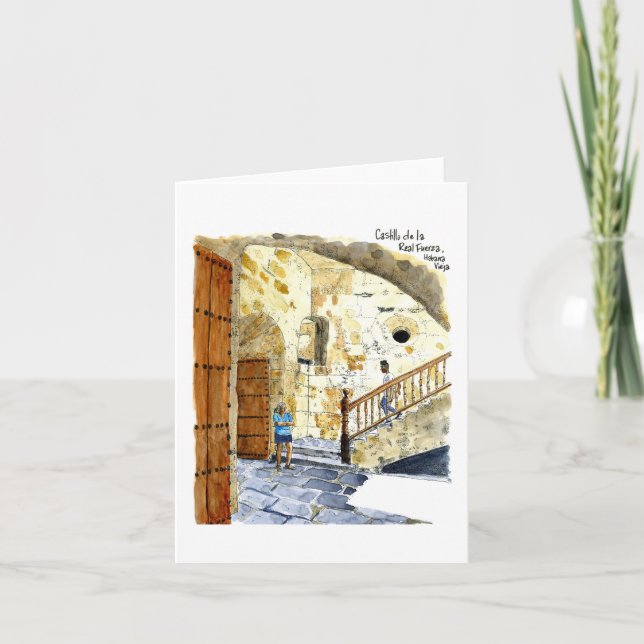 Cartão Castillo de la Real Fuerza, Havana velho, Cuba (Frente)