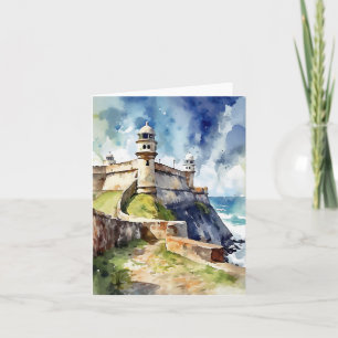 Cartão Castillo San Felipe San Juan Porto Rico