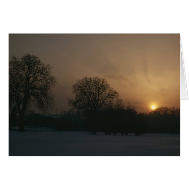 Cartão Castle Charlottenhof, Sunset (Frente Horizontal)