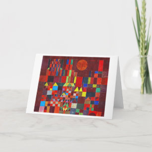 Cartão Castle e Sun, Paul Klee