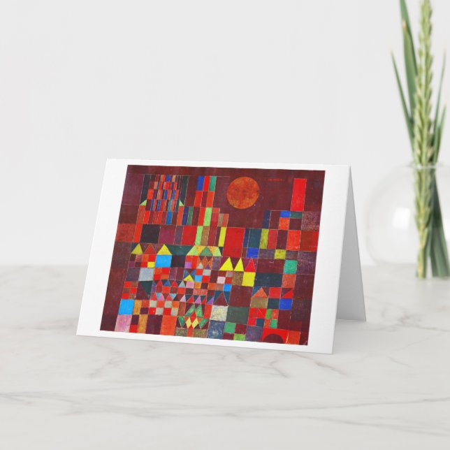 Cartão Castle e Sun, Paul Klee (Frente)