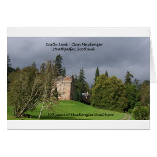 Cartão CASTLE LEOD - Scotland MacKenzie Clan
