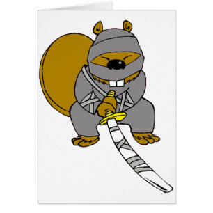 Cartão Castor de Ninja