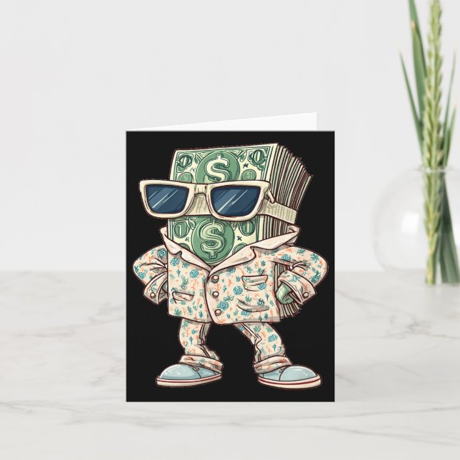 Cartão Casual Money Sleepwear Costume For Cash Lovers  (Frente)