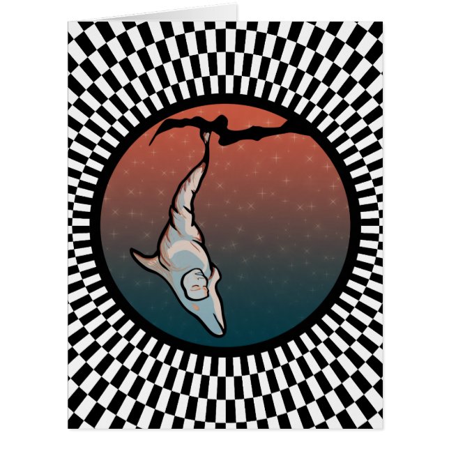 Cartão casulo de golfinho (Frente)