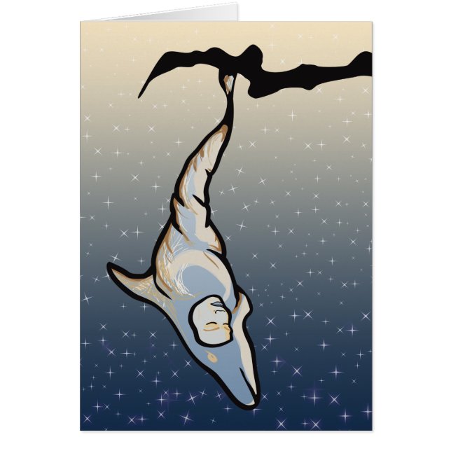 Cartão casulo de golfinho (Frente)