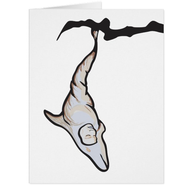 Cartão casulo de golfinho-dormente (Frente)