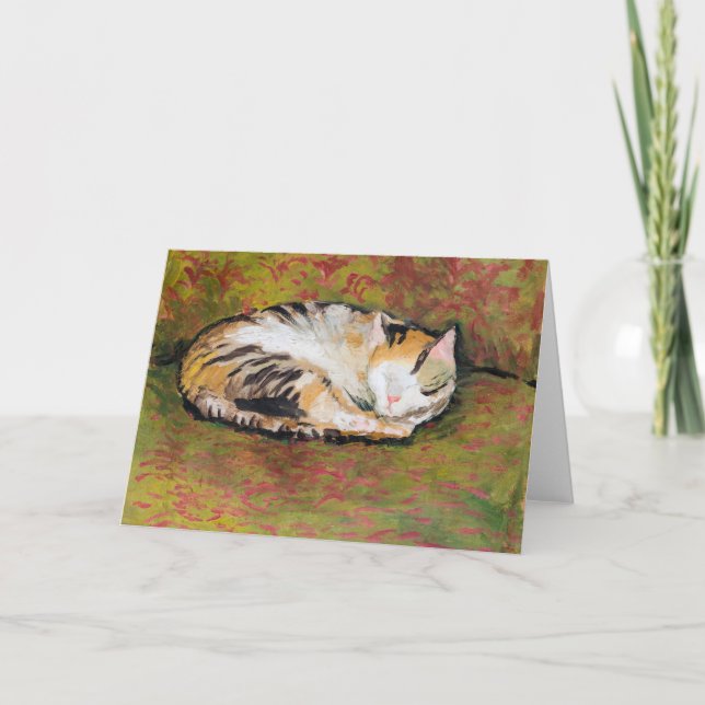 Cartão Cat, August Macke Card (Frente)