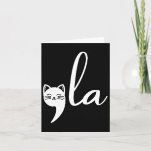 Cartão Cat Comma La Kamala Harris Para O Presidente 2024;