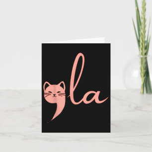 Cartão Cat Comma La Kamala Harris Para O Presidente 2024;