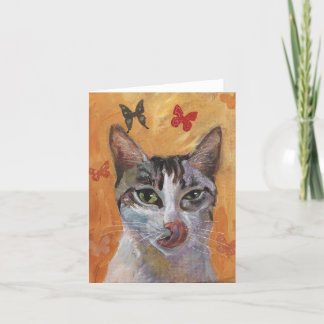 Cartão Cat Greeting Card