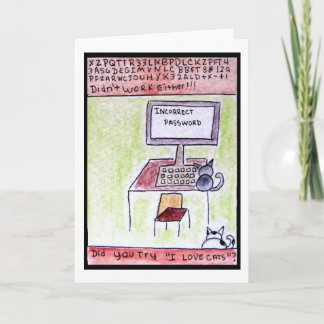 Cartão Cat Hackers Card