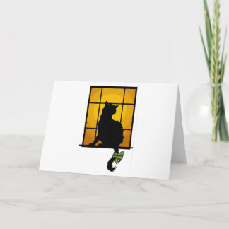 Cartão Cat in the Window