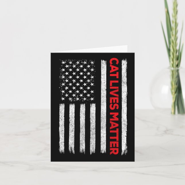 Cartão Cat Lives Problem Trump 2024 (Frente)