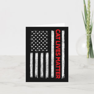 Cartão Cat Lives Problem Trump 2024