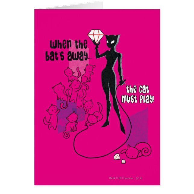 Cartão Cat must play (Frente)