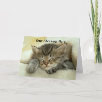 Cartão Cat Nap Greeting Card