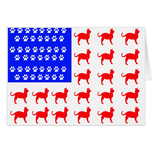 Cartão Cat + Sinalizador de Paw (Frente Horizontal)