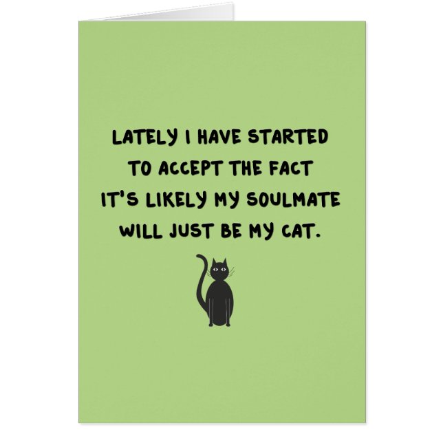 Cartão Cat Soulmate (Frente)