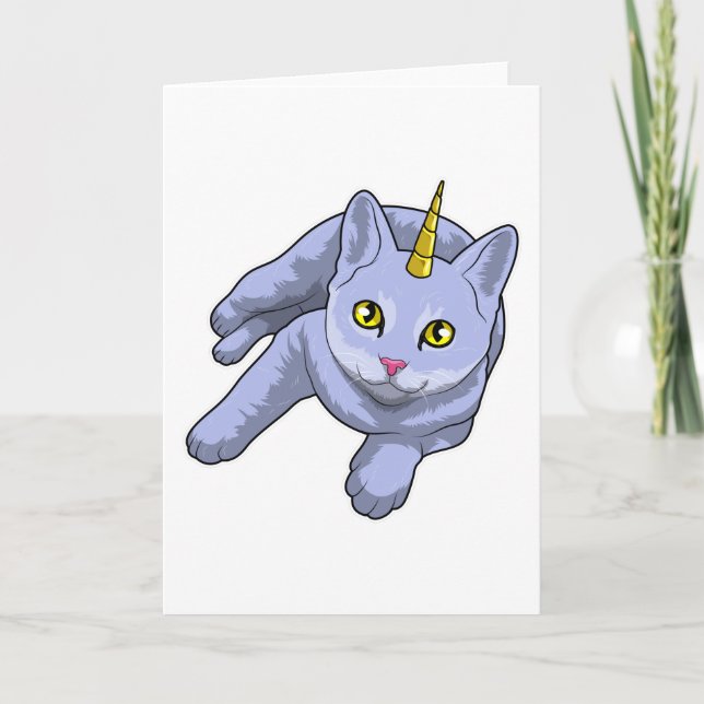 Cartão Cat Unicorn (Frente)