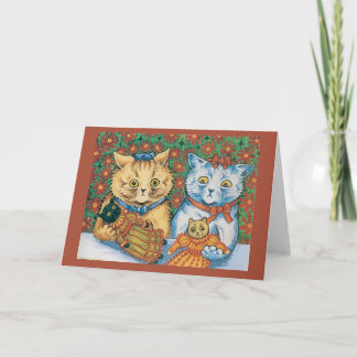 Cartão Cat Vintage Card