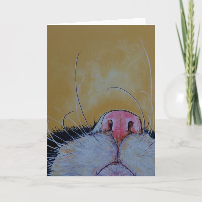 Cartão Cat whiskers Greeting Card (Frente)