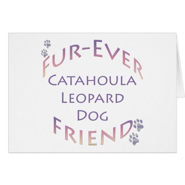 Cartão Catahoula Leopard Dog Fuore (Frente Horizontal)