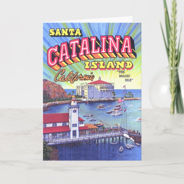 Cartão Catalina Island Greeting Card (Frente)
