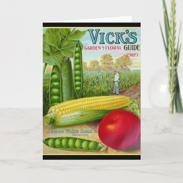 Cartão Catálogo de Sementes Vegetais 1909 (Frente)