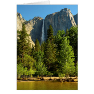 Cartão Catarata Superior de Yosemite, Rio Merced, Yosemit